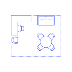 Layouts Private Offices L Shape Corner Suite Stencil Svg Vector, Free Vectors File
